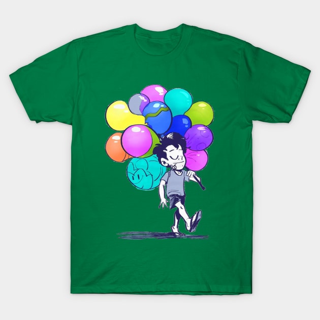 Balloon Seller T-Shirt by lipuster